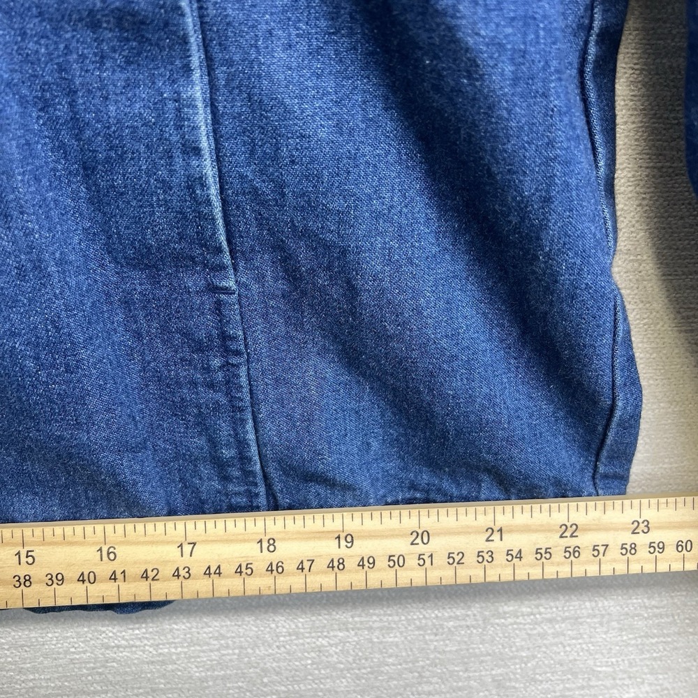 Blue Jean Jacket With Patchwork Design - image 8